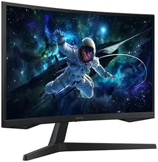 Close look at the Samsung 32" Odyssey (G55C) Series QHD 1000R Curved Gaming Monitor build quality