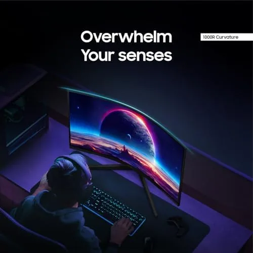 Another view of the Samsung 32" Odyssey (G55C) Series QHD 1000R Curved Gaming Monitor
