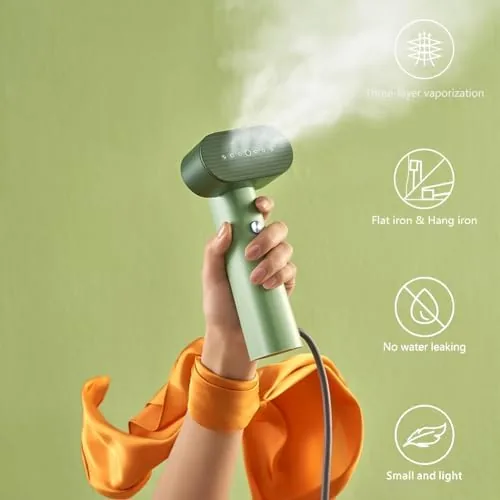 Close look at the Nexdoo G6 Steamer for Clothes Portable 2-in-1 Travel Steamer Iron build quality