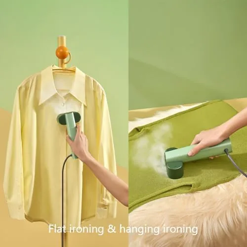 Another view of the Nexdoo G6 Steamer for Clothes Portable 2-in-1 Travel Steamer Iron