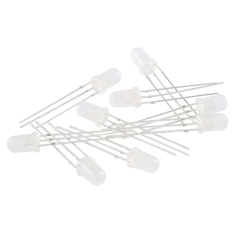 Overview of the 100pcs 5mm F5 LED Bi-Color Diffused Common Cathode Round Light