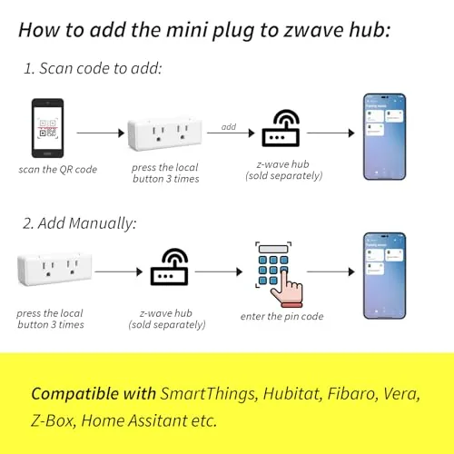 Another view of the 800 Series Zwave Dual Outlet Plug, On/Off Z-Wave Repeater Switch