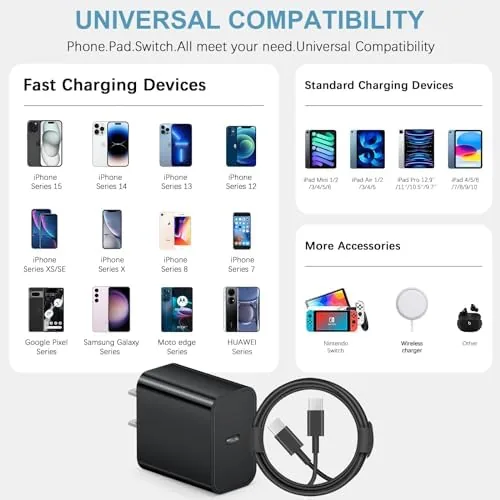 The iPhone 17 16 15 Charger Fast Charging Type C Chargers in real use