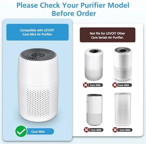 Close look at the 4 Pack Core Mini Replacement Filter for LEVOIT Core Mini-P build quality