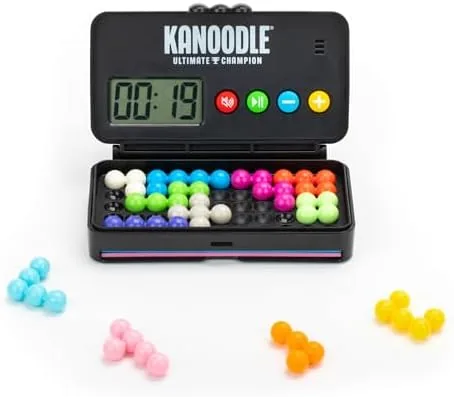 The Kanoodle lid snapped closed with the challenge book stored in its slot