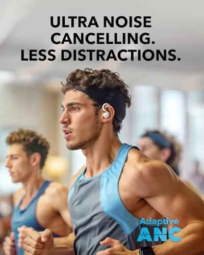 The soundcore Sport X20 by Anker Noise Cancelling Workout Earbuds, Ear in real use