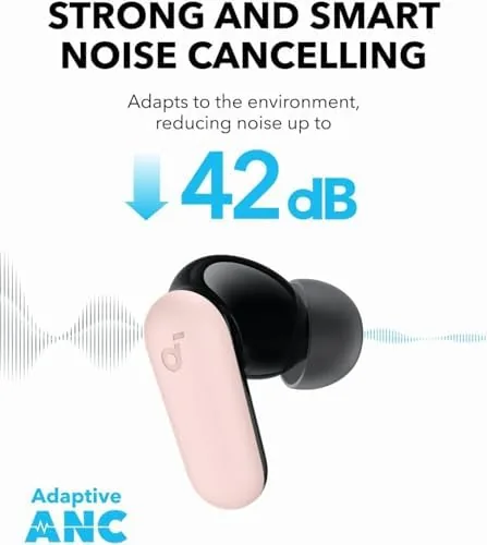 Detail shot of the Soundcore P30i by Anker Noise Cancelling Earbuds, Hands-Free Viewing | features