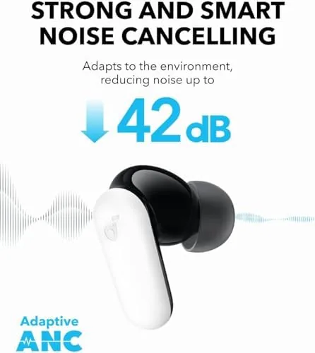 Detail shot of the Soundcore P30i by Anker Noise Cancelling Earbuds, Hands-Free Viewing | features
