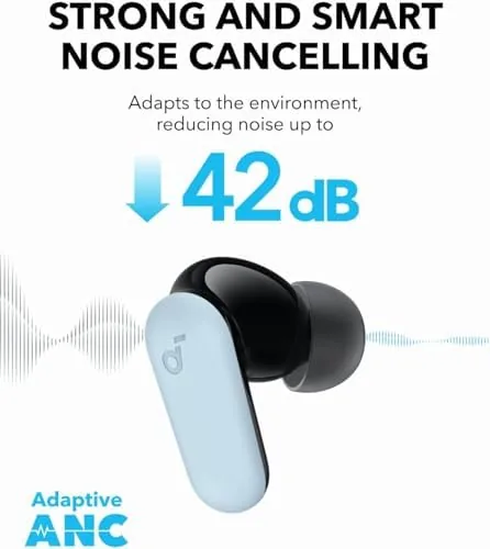 Detail shot of the Soundcore P30i by Anker Noise Cancelling Earbuds, Hands-Free Viewing | features