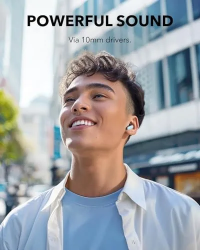 Another view of the Soundcore P30i by Anker Noise Cancelling Earbuds, Hands-Free Viewing |