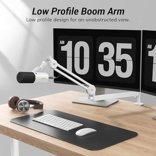 Close look at the Tonor Mic Arm Desk Mount, Low Profile Boom Arm, Microphone build quality