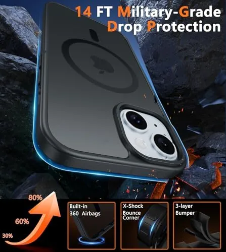 The FNTCASE case on an iPhone in a car mount with the screen facing the driver