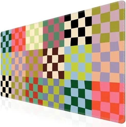 iCasso Desk Mat,Cute Desk Cover for Women,35.4x15.7in,Checkered | Computer Mat for Home Office,Non-Slip Mousepad Review: Tested and Rated