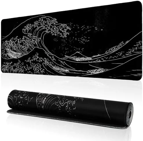 Japanese Sea Wave Gaming Mouse Pad, Anime Gaming Mousepad, Extended Kanagawa Mat Desk Mat Review: Tested and Rated