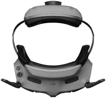 View through the goggles showing a field with the PiP window active