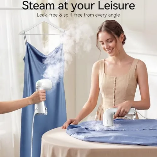 Testing the HiLIFE Upgraded Steamer for Clothes, Handheld & Portable, 1100W Powerful over two weeks