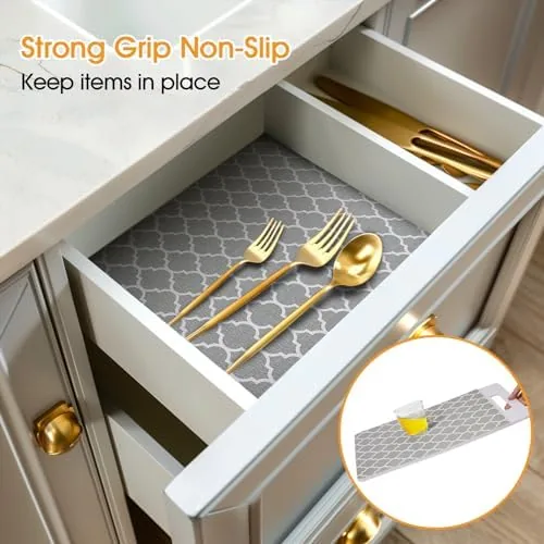 Close up of the textured liner surface and grippy backing