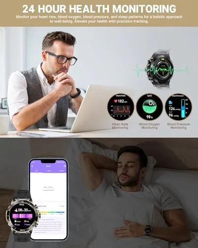 The SOUYIE Luxury Smart Watch for Men Bluetooth Call, 1.43" AMOLED compared in context