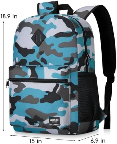 Another view of the YAMTION School Backpack,17.3 Inch Bookbag Men and Teen Boy School