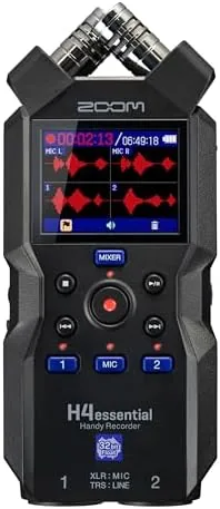 Zoom H4 Essential Handheld Recorder for Musicians, Podcasters & Filmmakers | Clip-Free Audio with Review: Tested and Rated