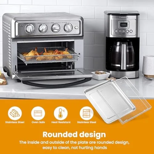 Close look at the Air Fryer Tray Replacement for Cuisinart TOA-60 TOA-65 TOA-70 Toaster build quality