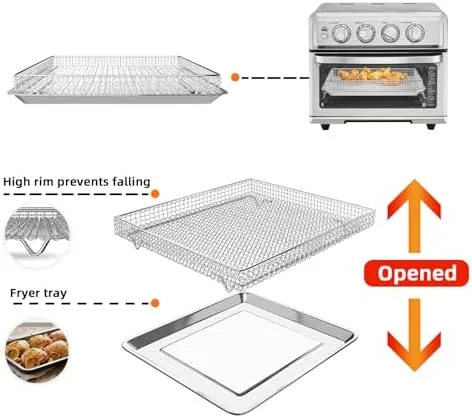 Another view of the Air Fryer Tray Replacement for Cuisinart TOA-60 TOA-65 TOA-70 Toaster