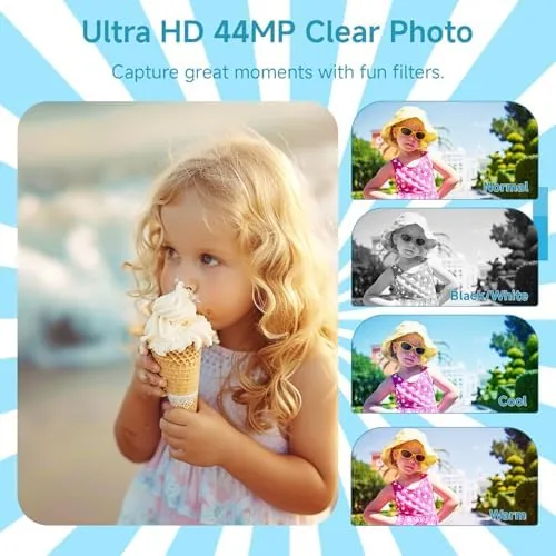 The SMARTKLIK camera held in hand outdoors ready to shoot