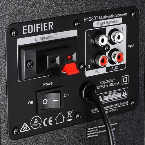 Close look at the Edifier R1280T Powered Bookshelf Speakers - 2.0 Active Near Field build quality