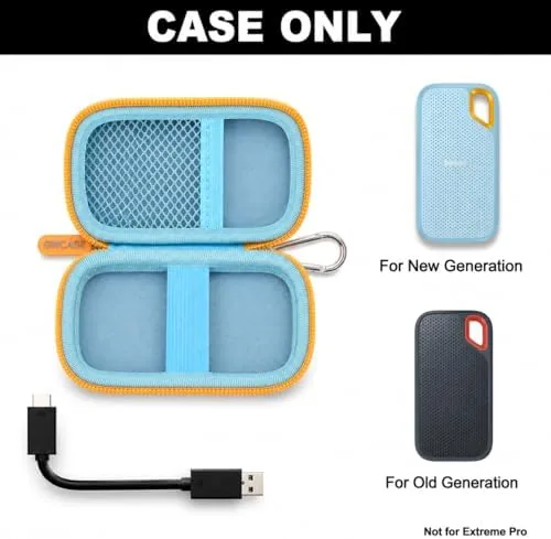 Close look at the GWCASE Hard Case for SanDisk Extreme Portable External Solid State build quality