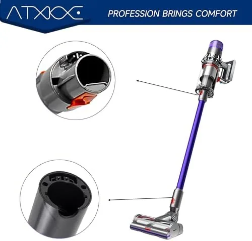 The ATXKXE wand under deliberate pressure to test rigidity during cleaning