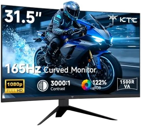 KTC 32 Inch Curved Gaming Monitor, FHD 1080p 165Hz Curve Monitor, H32S17C | 1500R Review: Tested and Rated