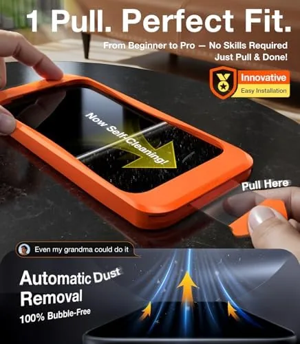 The UltraGlass TOP 9H+ Armor for iPhone 15 Pro Privacy Screen compared in context