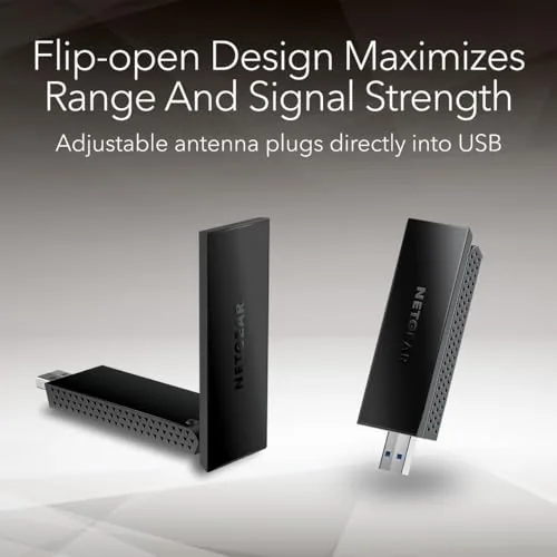 Another view of the NETGEAR Nighthawk WiFi 6 USB 3.0 Adapter (A7500) , AX1800
