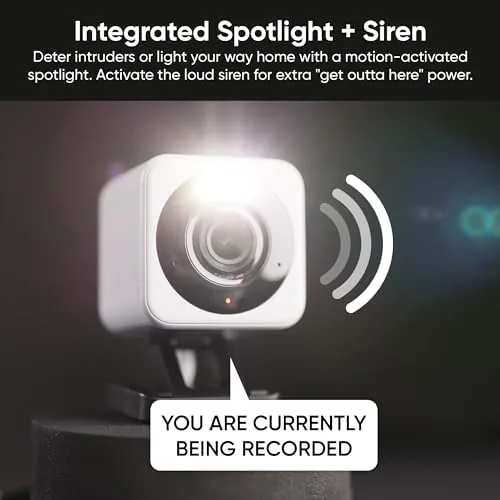 Wyze Cam v4 mounted under a covered porch outdoor