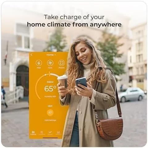 Another view of the Cielo Smart Thermostat Eco for Central HVAC, Energy Star Certified