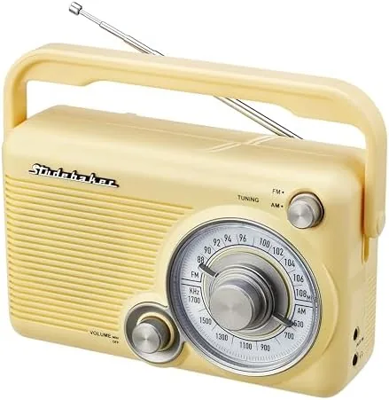 Studebaker SB2002YL Portable AM/FM Radio with Headphone Jack and Aux-in Jack with AC/DC Power Review: Tested and Rated