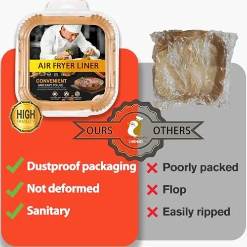 The Small Air Fryer Liners, 2 2.1 2.6 3qt Mini Air in real use