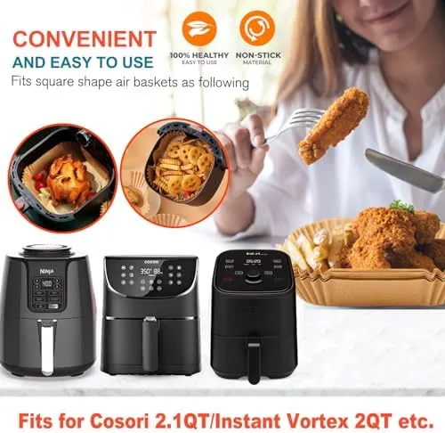 Another view of the Small Air Fryer Liners, 2 2.1 2.6 3qt Mini Air