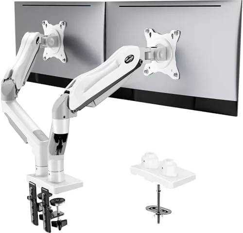 HUANUO Dual Monitor Stand - Full Adjustable Monitor Desk Mount Swivel Vesa Bracket with Review: Tested and Rated