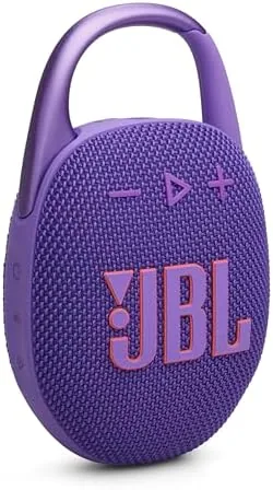 JBL Clip 5 - Ultra-Portable Waterproof Speaker - Purple | Ultra-portable JBL Pro Sound Review: Tested and Rated
