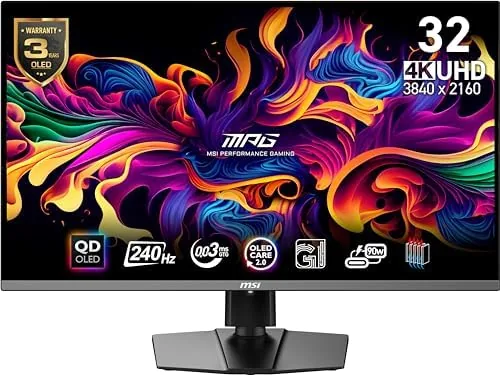 msi MPG 321URX QD-OLED, 32" 4K UHD Quantum Dot OLED Gaming Monitor, 3840 x Review: Tested and Rated