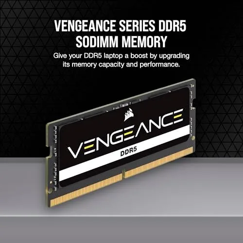 Close up of the heat spreader on the Vengeance SODIMM