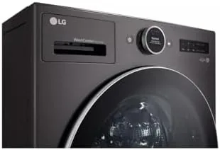 LG combo next to a traditional separate washer and dryer for comparison