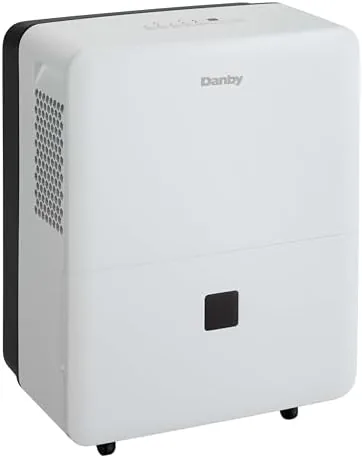 Close look at the Danby DDR020BJ2WDB 22 Pint Dehumidifier with Smart Dehumidify in White build quality