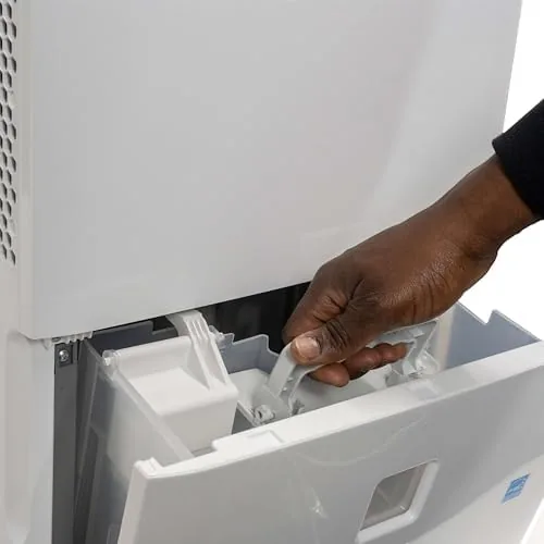 The Danby DDR020BJ2WDB 22 Pint Dehumidifier with Smart Dehumidify in White in real use