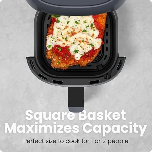 Another view of the CHEFMAN 2 Qt Mini Air Fryer ,  Digital Space-Saving Compact