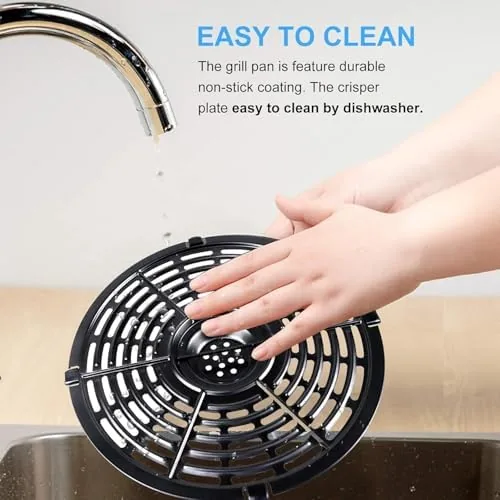 The Air Fryer Grill Pan for Power XL 5QT Air fryer compared in context