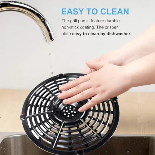 Another view of the Air Fryer Grill Pan for Power XL 5QT Air fryer