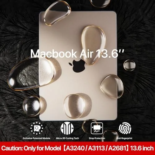 Close look at the Soonjet for MacBook Air 13 inch Case with Keyboard Cover build quality