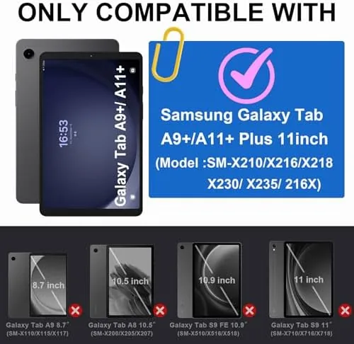 Close look at the Shockproof Case for Samsung Galaxy Tab A11+ / A9+ Plus build quality